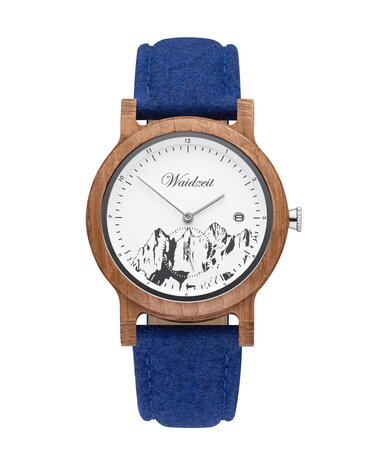 Waidzeit wristwatch blue strap | © Waidzeit