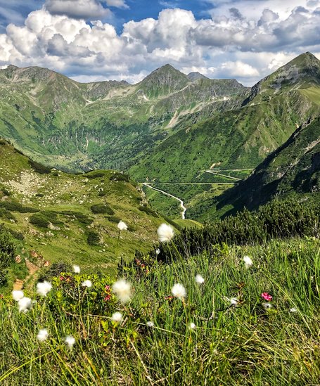 View of the mountains at Sölkpass