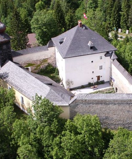 Luftaufnahme Schloss Großsölk | © Naturpark Sölktäler