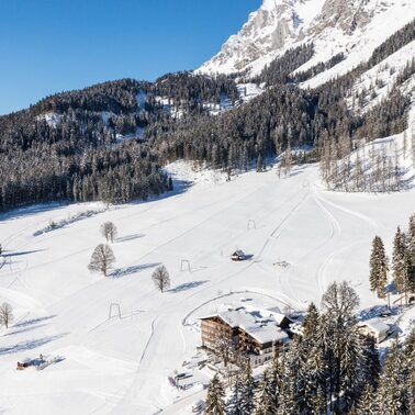 Luftaufnahme vom Feistererlift.