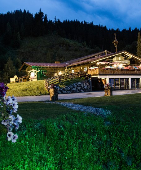 Abendstimmung mit der Ramsauer Waldschenke. | © Ramsauer Waldschenke