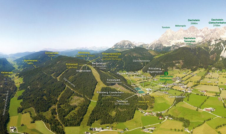 Overview map of Rittisberg adventure world | © Erlebnis Rittisberg
