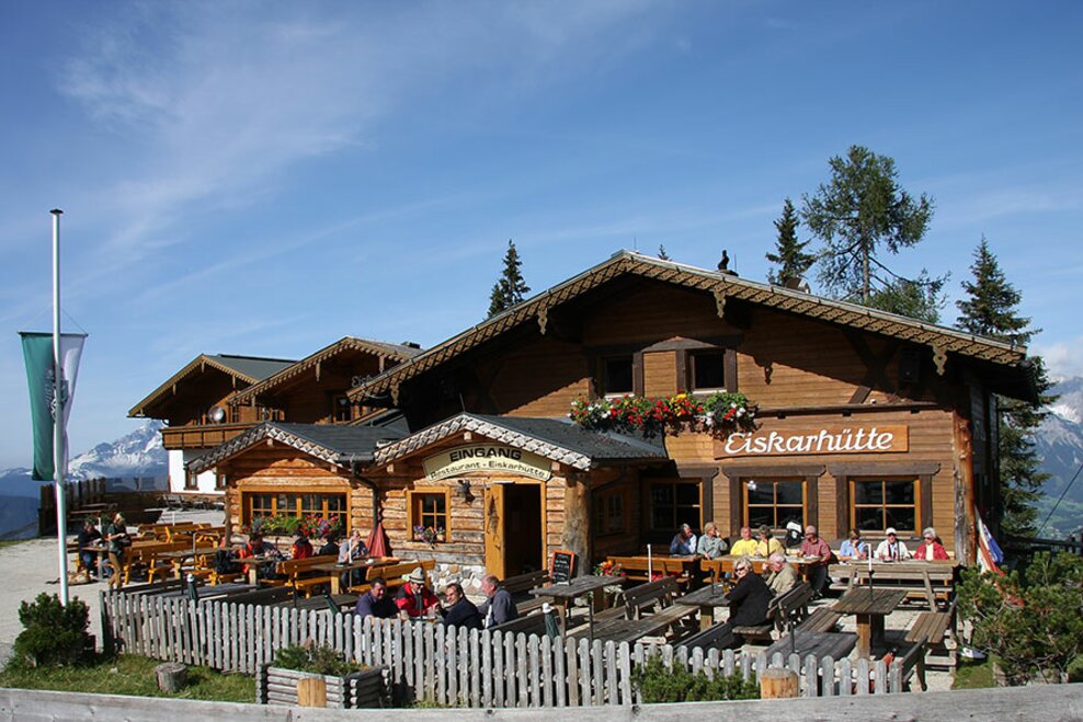 Eiskarhütte im Sommer