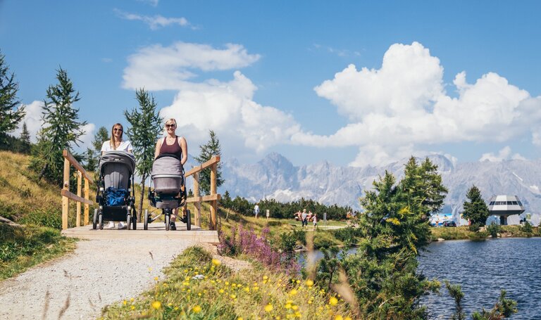 Path for childrens strollers and prams at Reiteralm | © Gerhard Pilz/Reiteralm Bergbahnen - Gerald Grünwald