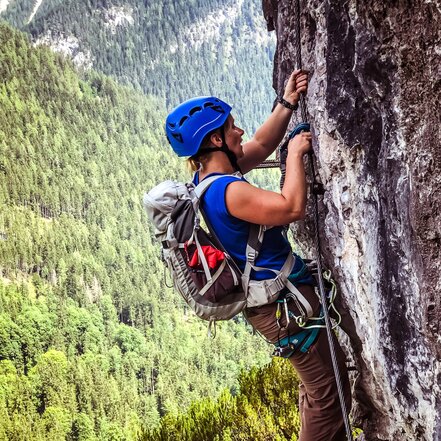 Climbing at the youth via ferrata  | © Tourismusverband Schladming-Dachstein/Erlebnisregion Schladming-Dachstein