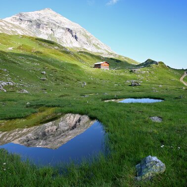 View of the hut at Giglachsee | © Giglachseehütte