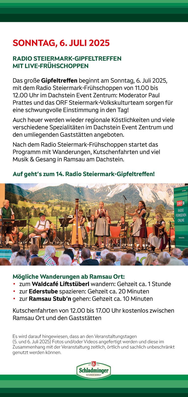 ORF Radion Steiermark Gipfeltreffen & Ramsauer Almtag  - Impression #2.7
