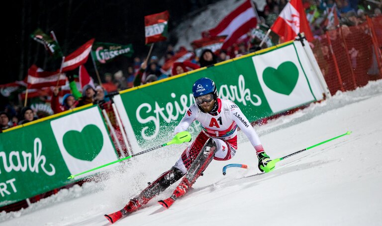 2. Druchgang von Marko Schwarz beim Nightrace in Schladming | © Martin Huber