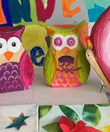 es werden Fische, Schnecken und Eulen selbst gebastelt | © Marlene Schaumberger