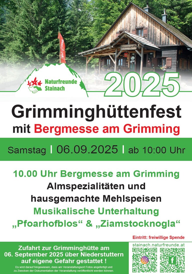 Grimminghüttenfest - Impression #2.2 | © Naturfreunde Stainach