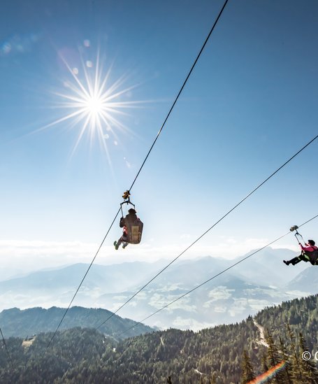 Zipline in Schladming-Dachstein | Abenteuerpark | © Christoph Huber