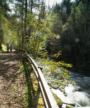 Hiking in the gorge Talbachklamm | © Harald Steiner, Foto MOOM