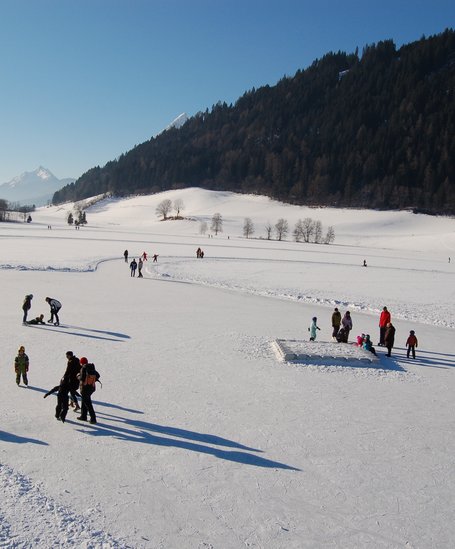 Iceskating on the lake