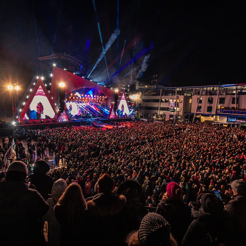 Robbie Williams beim Ski Opening 2023 in Schladming | © Sabrina Vanray