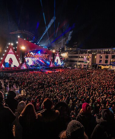 Robbie Williams beim Ski Opening 2023 in Schladming | © Sabrina Vanray