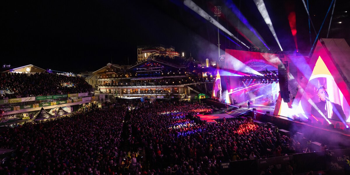 Robbie Williams beim Ski Opening 2023 in Schladming | © Harald Steiner