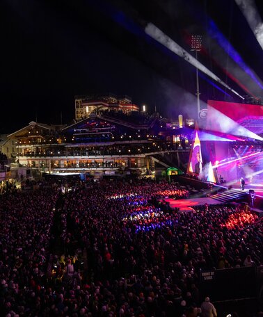 Robbie Williams beim Ski Opening 2023 in Schladming | © Harald Steiner