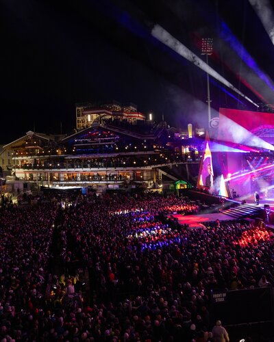 Robbie Williams beim Ski Opening 2023 in Schladming | © Harald Steiner