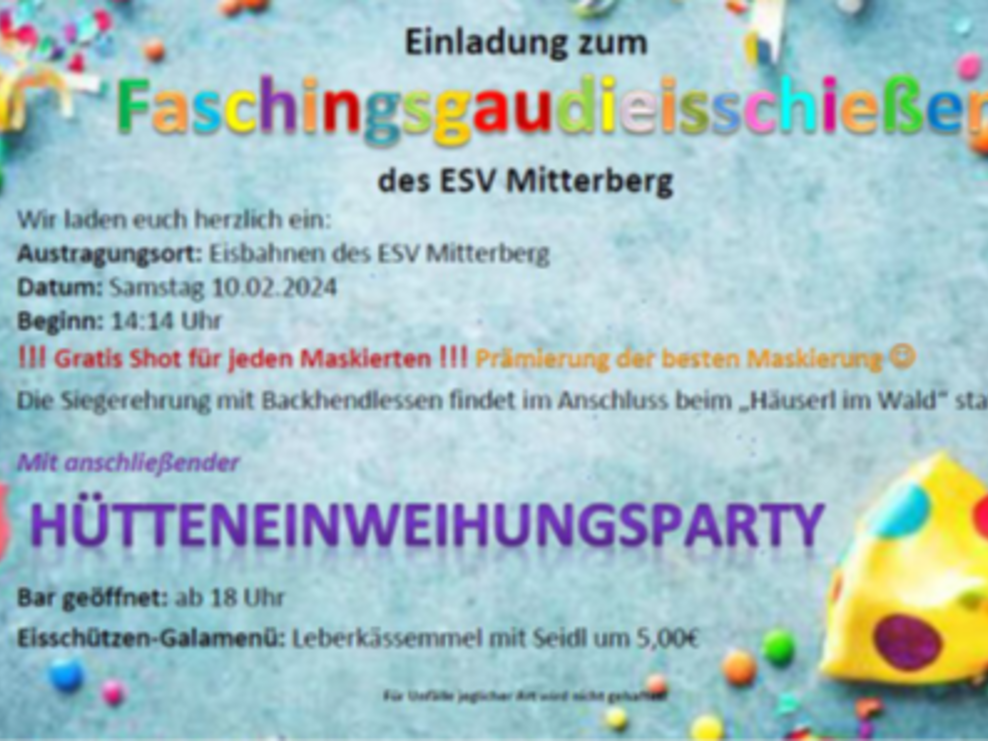 Faschingsgaudieisschießen des ESV Mitterberg - Impression #2.1