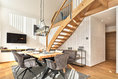 Gipfelblick Lodge 5  - Küche, Essbereich