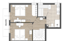 Raumskizze Obergeschoß