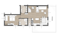 Raumskizze Jagd Erdgeschoß