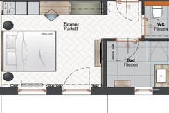 Hotel Jagdhaus - DZ Superior - Grundriss