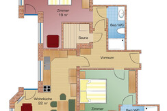 Grundriss Appartement Alpenrose