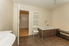 Bathroom with shower and bath tub