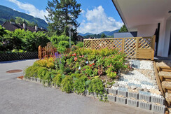 Garden and terrace from the apartment
