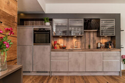 Stilvolle Küche im Apartment Greisslerei