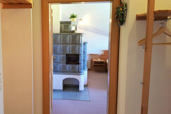 Beautiful tiled stove