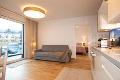 Neualm Top 5 Wohnraum mit Bergblick