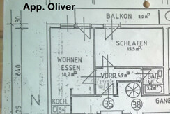 Skizze Appartement Oliver