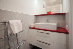 Wash basin in the separate toilet