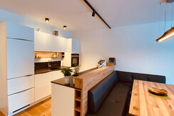 Living Room, Kitchen