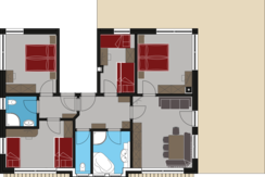 Hochwurzen Raumaufteilung