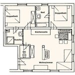 Pomiń zdjęcie Apartament, prysznic, WC, 2 pokoje do spania