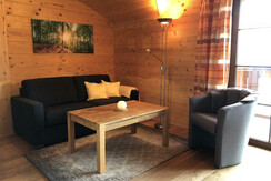 Wohnraum mit Schlafsofa