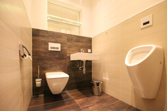 Appartement Licht Toilette mit Pissoir