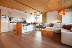 Appartement Sonne Wohn-Küchenbereich