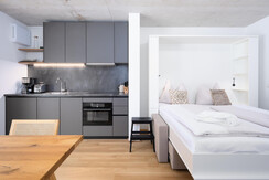 BASE 1.02 | Bequemes Doppelbett mit Klappfunktion