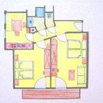 Photo of apartment/2 bedrooms/shower, WC