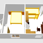 obrázek Apartmán, sprcha, WC, 1 místnost na spaní