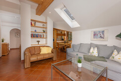 Living Area with book collection