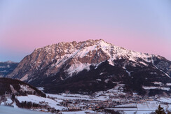 Winter Blick auf Gröbming und Kamm