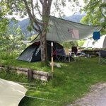 Photo of Camp site, shower, toilet, facing the valley
