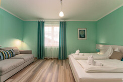 Centro Penthouse - bedroom 1 with double. or single bed