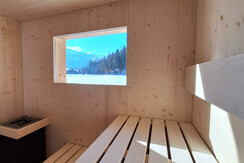 Chalet Lärchforst, Sauna mit Ausblick