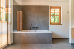 in total two generous bathrooms